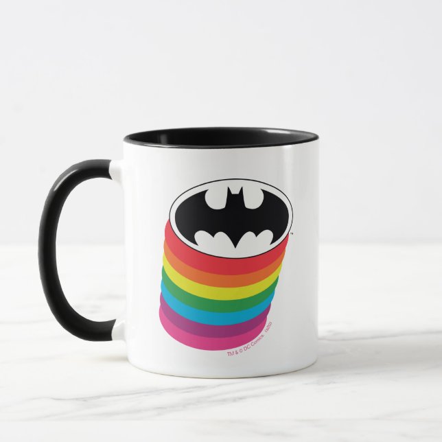 Caneca Logotipo do Rainbow na Camada do Batman (Esquerda)