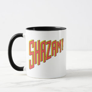 Caneca Logotipo do Shazam Vermelho/Amarelo