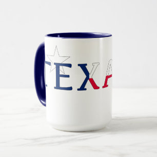 Caneca Logótipo do Texas com Bluebonnets