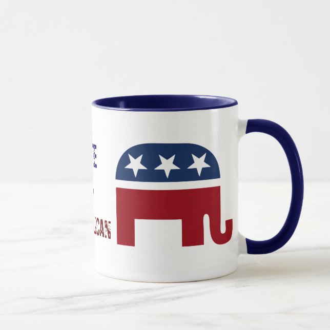 Caneca logótipo elefante republicano (Direita)