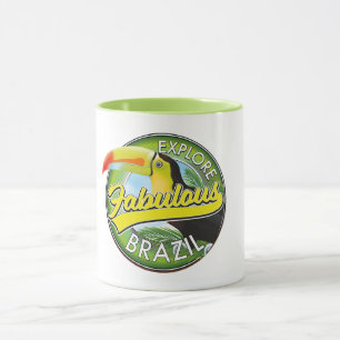 Caneca Logotipo Explorar Brasil Fabuloso