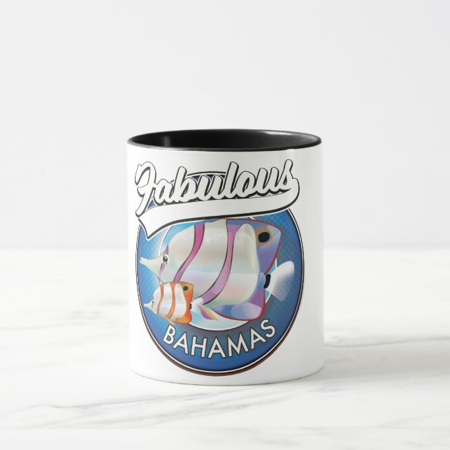 Caneca Logotipo fabuloso das Bahamas (Centro)