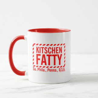 Caneca Logotipo gordo Kitschen Mug Diner Red