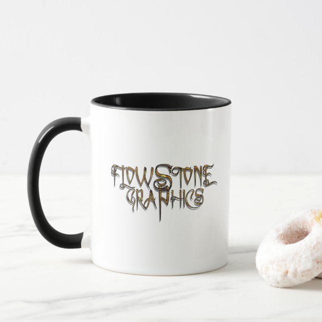 Caneca Logotipo Gráfico Flowstone (Com Donut)