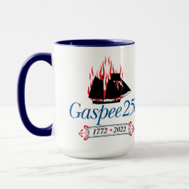Caneca Logotipo itálico DAR Gaspee250 em Coffee Mug
