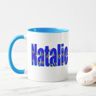 Caneca Logotipo Natalie Feito De Porcos-Guineenses,