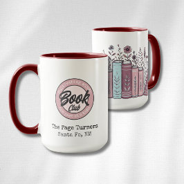 Caneca Logotipo Personalizado do Clube do Livro & Floral