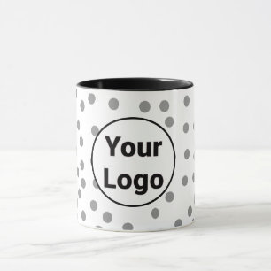 Caneca Logotipo personalizado simples e elegante aqui na