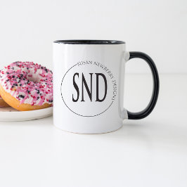 Caneca Logotipo Personalizado Simples para Negócios
