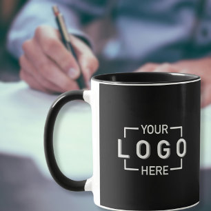 Caneca Logotipo Preto Personalizado