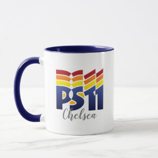 Caneca Logotipo Rainbow na escola PS11