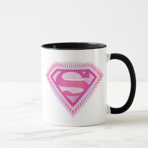 Caneca Logotipo rosa da Supergirl