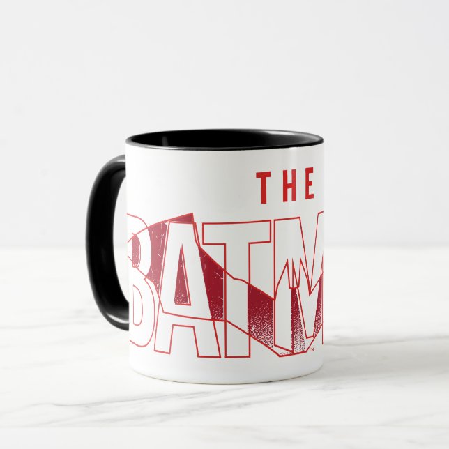 Caneca Logotipo Sobreposto do Batman Bat (Frente Esquerda)