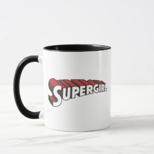 Caneca Logotipo vermelho e branco de Supergirl