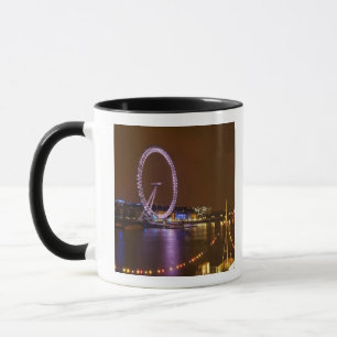 Caneca London Eye, Rio Tâmisa e luzes de