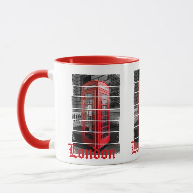Caneca London Phone Box Vintage Souvenir (Esquerda)