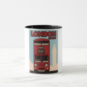 Caneca Londres de Ônibus