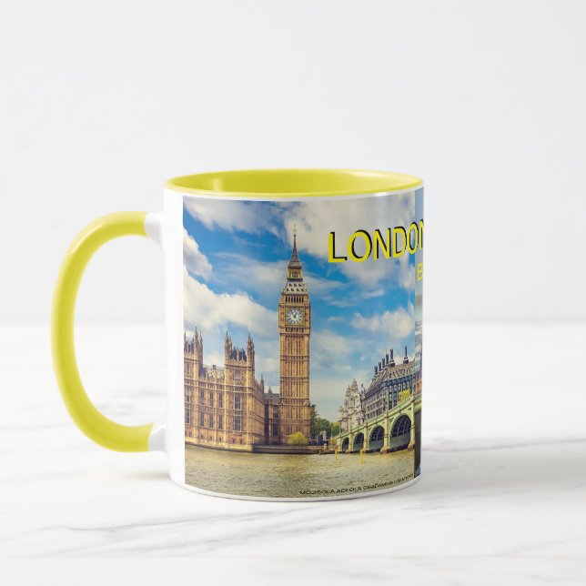 CANECA LONDRES, INGLATERRA MUG POR MOJISOLA ADEOLA GBADAM (Esquerda)