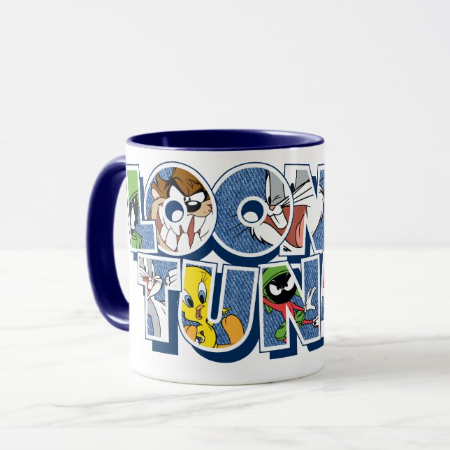 Caneca LOONEY TUNES™ Characters in Letting (Frente Esquerda)