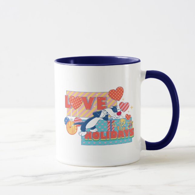 Caneca LOONEY TUNES™ | SYLVESTER™ & TWEETY™Love Holidays (Direita)