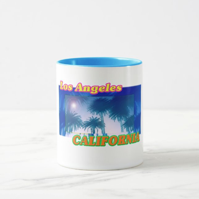 Caneca "Los Angeles CALIFÓRNIA" Palm Trees Sunshine Cup (Centro)