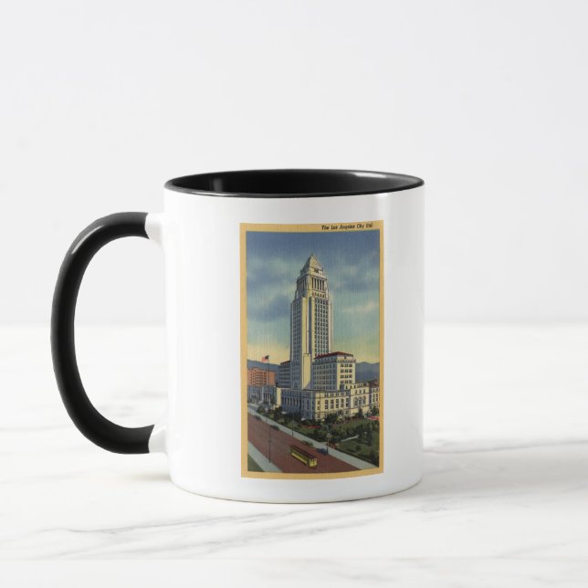 Caneca Los Angeles, CaliforniaA View of City Hall (Esquerda)