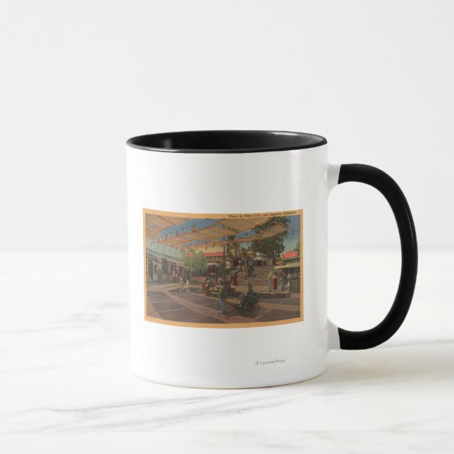 Caneca Los Angeles, CAView of Plaza em Chinatown (Direita)