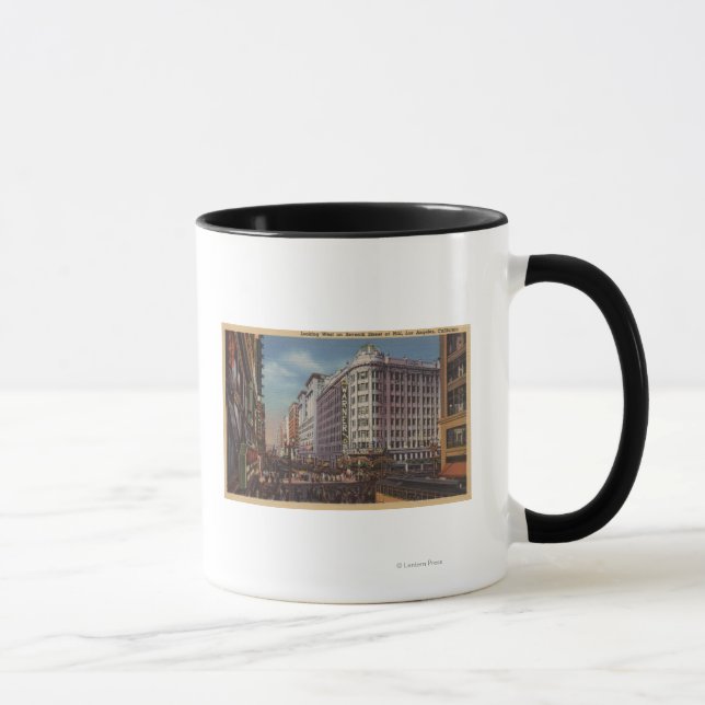 Caneca Los Angeles, CAView of Warner Bros. em 7 Rua. (Direita)