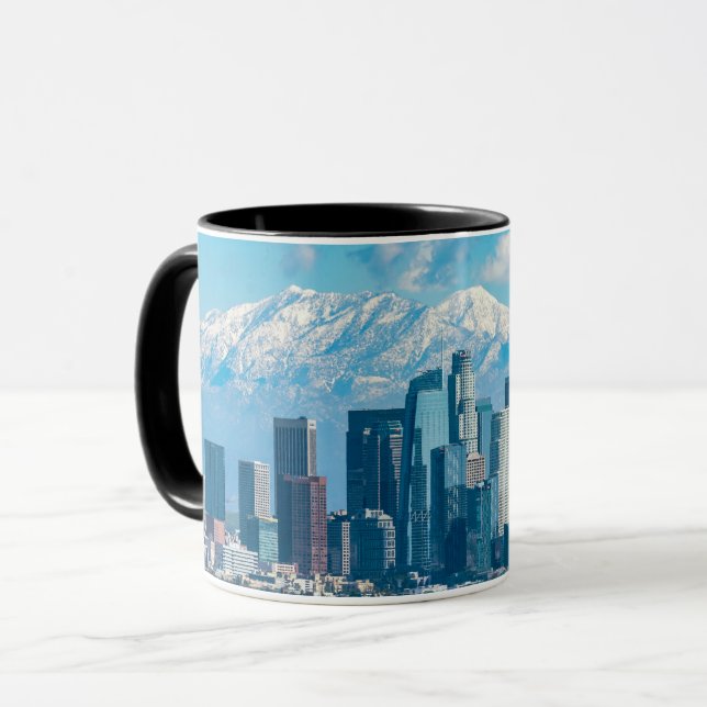 Caneca Los Angeles Skyline, (Frente Esquerda)