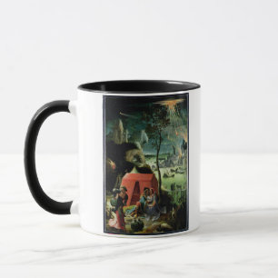 Caneca Lote e suas filhas (óleo no painel)