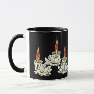 Caneca Lotus e Deepas Brancos