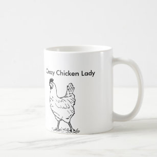 Caneca louca da senhora café da galinha