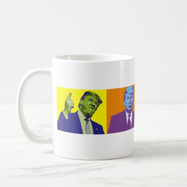 Caneca louca das caras de Donald Trump (Esquerda)