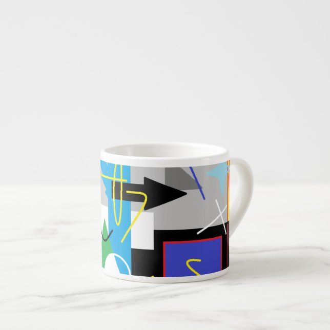Caneca Louca de Geometria Funk (Frente Esquerda)