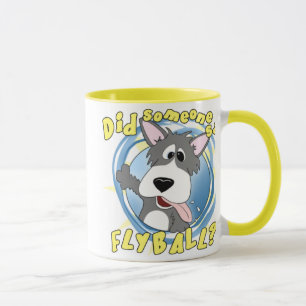 Caneca louca do cão de Flyball