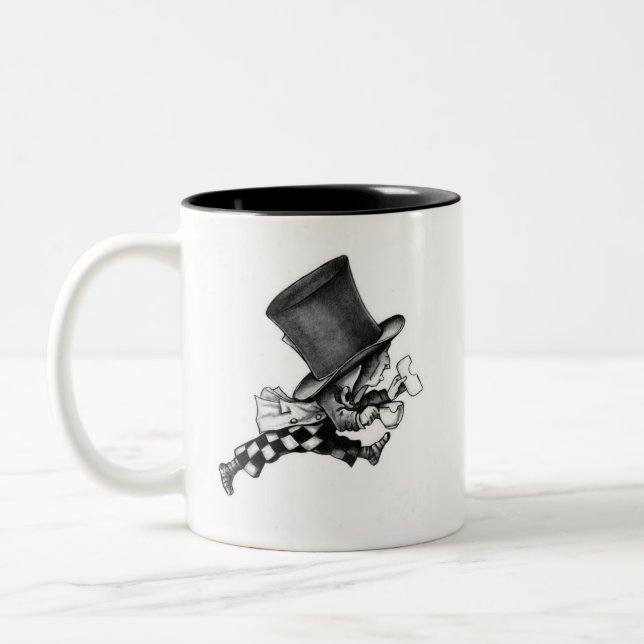 Caneca louca do Hatter "nós somos tudo loucos " (Esquerda)