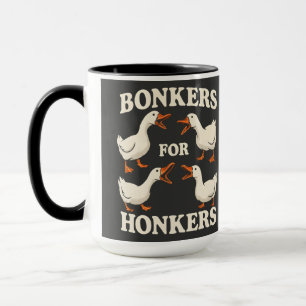 Caneca Louco Por Gansos Design De Ganso   Ganso Amante Gi