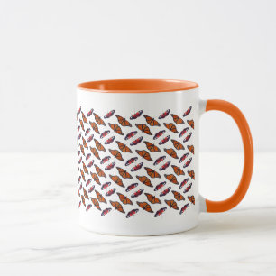 Caneca Loucura de Borboleta de Outono