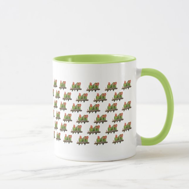 Caneca Loucura de Pássaros do Amor (Direita)