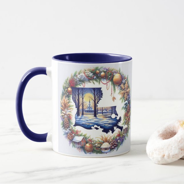 Caneca Louisiana Christmas (Com Donut)