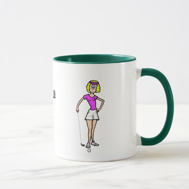 Caneca Loura-de-dama Golfer Mug (Direita)