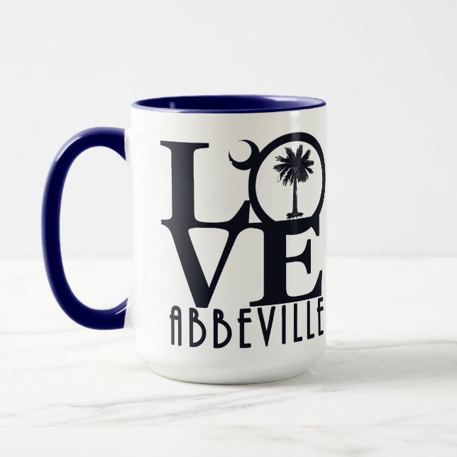 Caneca LOVE Abbeville SC 15oz (Esquerda)