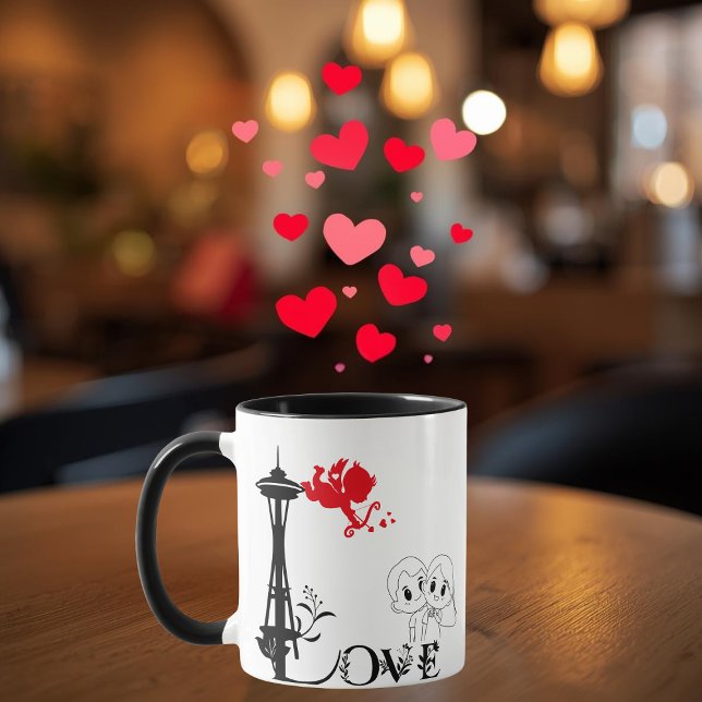 Caneca Love and Monument Personalized Mug (Criador carregado)