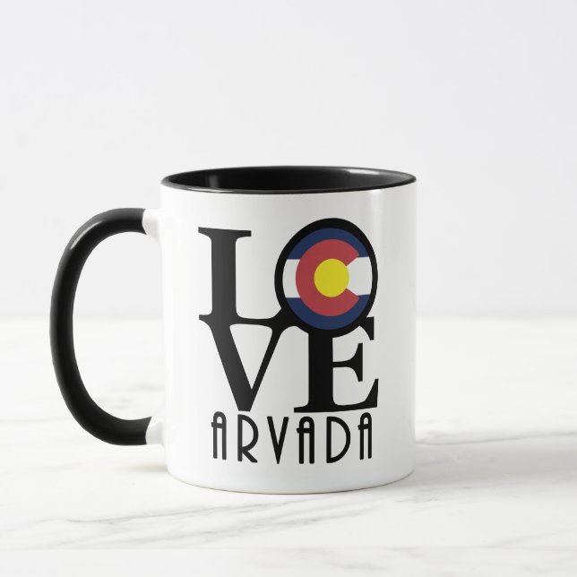 Caneca LOVE Arvada Colorado 11oz (Esquerda)