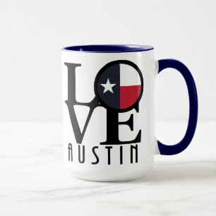 Caneca LOVE Austin Texas 15oz
