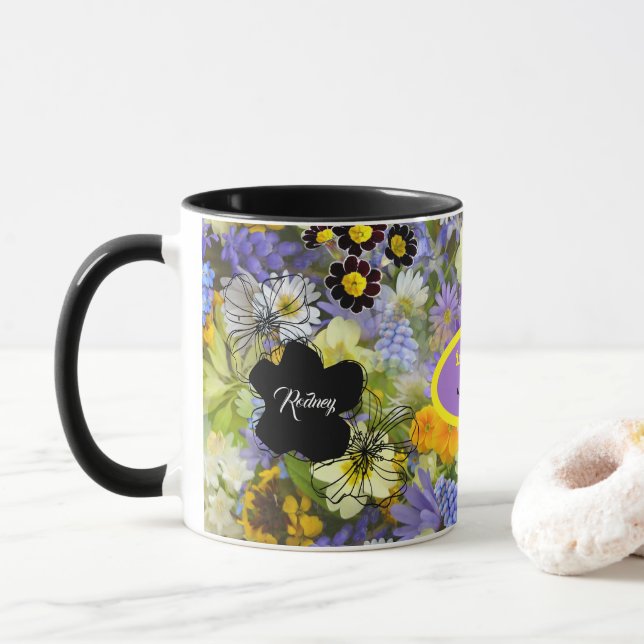 Caneca Love Blooms (Com Donut)