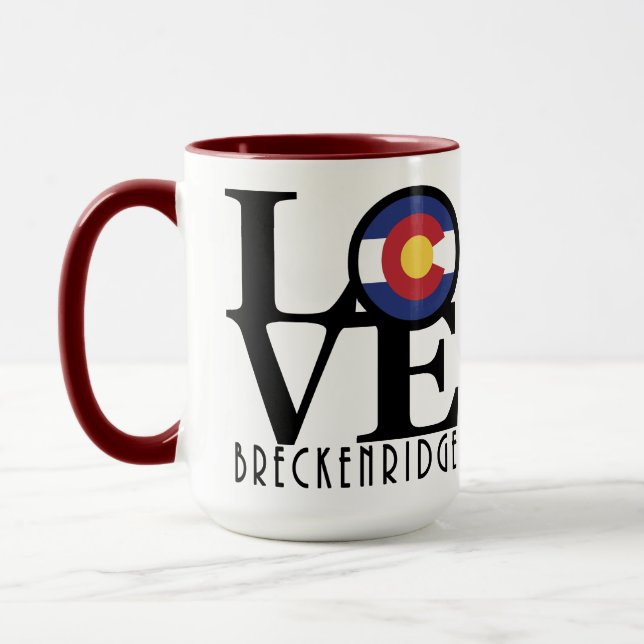 Caneca LOVE Breckenridge Colorado (Esquerda)