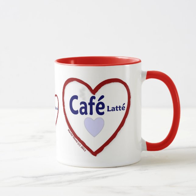 Caneca Love Café Latté - Ringer Mug (Direita)