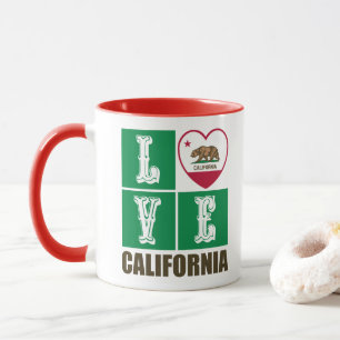 Caneca Love California State Flag Hearde Pride