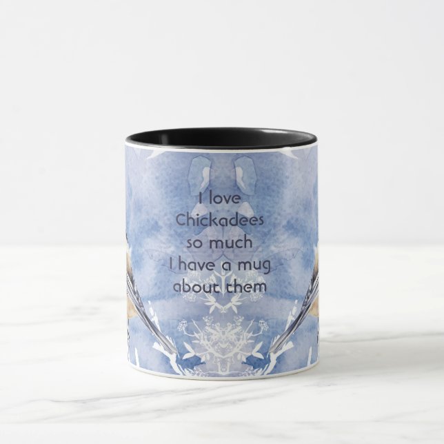 Caneca Love Chickadee Birds So Much Fun Quote Saying (Centro)